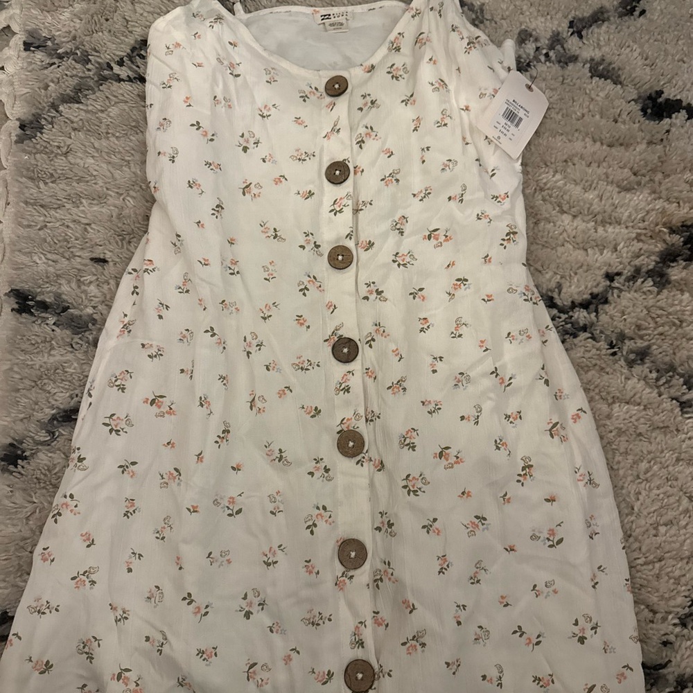Billabong White Floral Dress